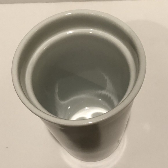 Starbucks Travel Mug 10 Oz White Green Ceramic Cup Lid 2014 - Picture 6 of 6